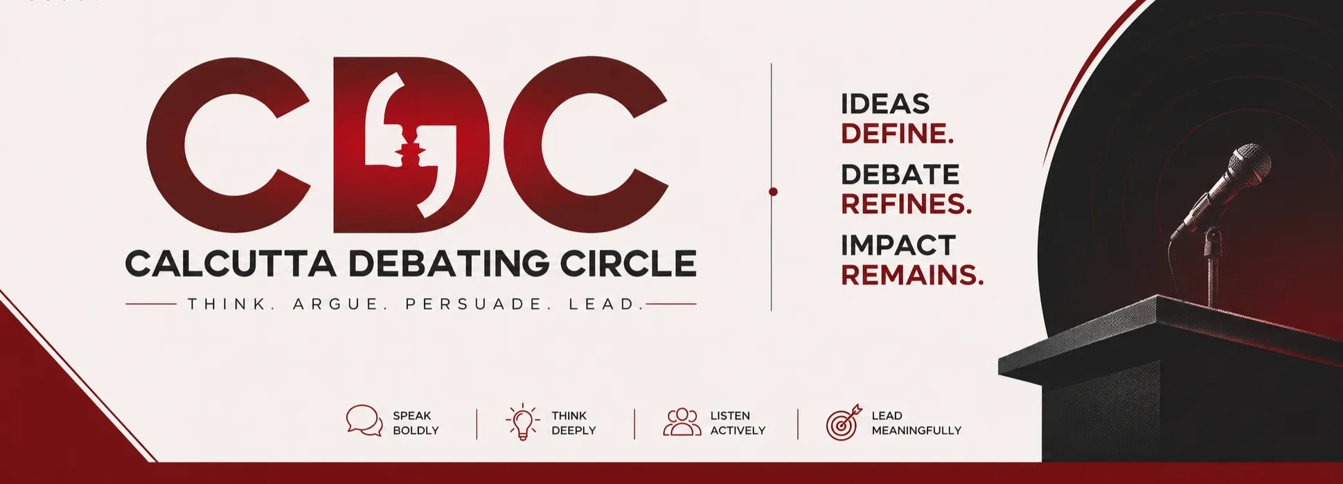 Calcutta Debating Circle website hero